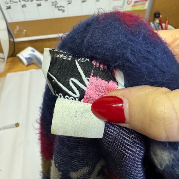 Vintage Forever Young Southwestern Aztec Pattern Fleece Cardigan Coat Size 2X - Picture 9 of 12